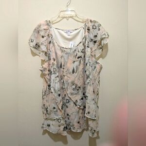 Roz & Ali floral print blouse - 2x